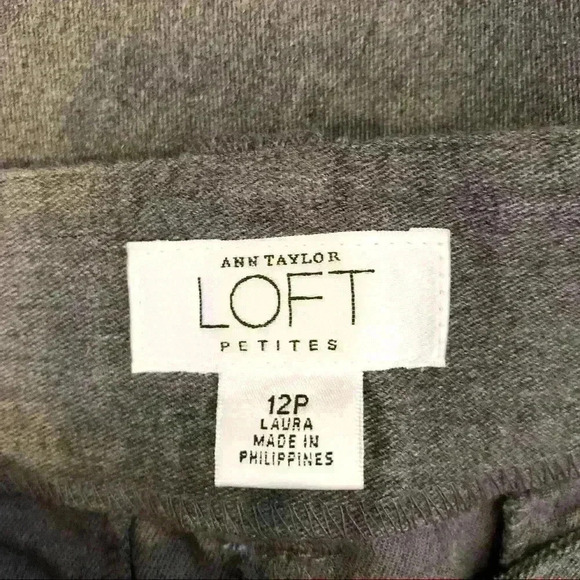 ๐ 6/$60 Anne Taylor Loft Pants, Gry, Size 12P - Picture 3 of 5